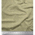 thumbnail image 1 of Soimoi Beige Moss Georgette Fabric Dogs & Paw Dog Print Fabric by the Yard 44 Inch Wide, 1 of 3