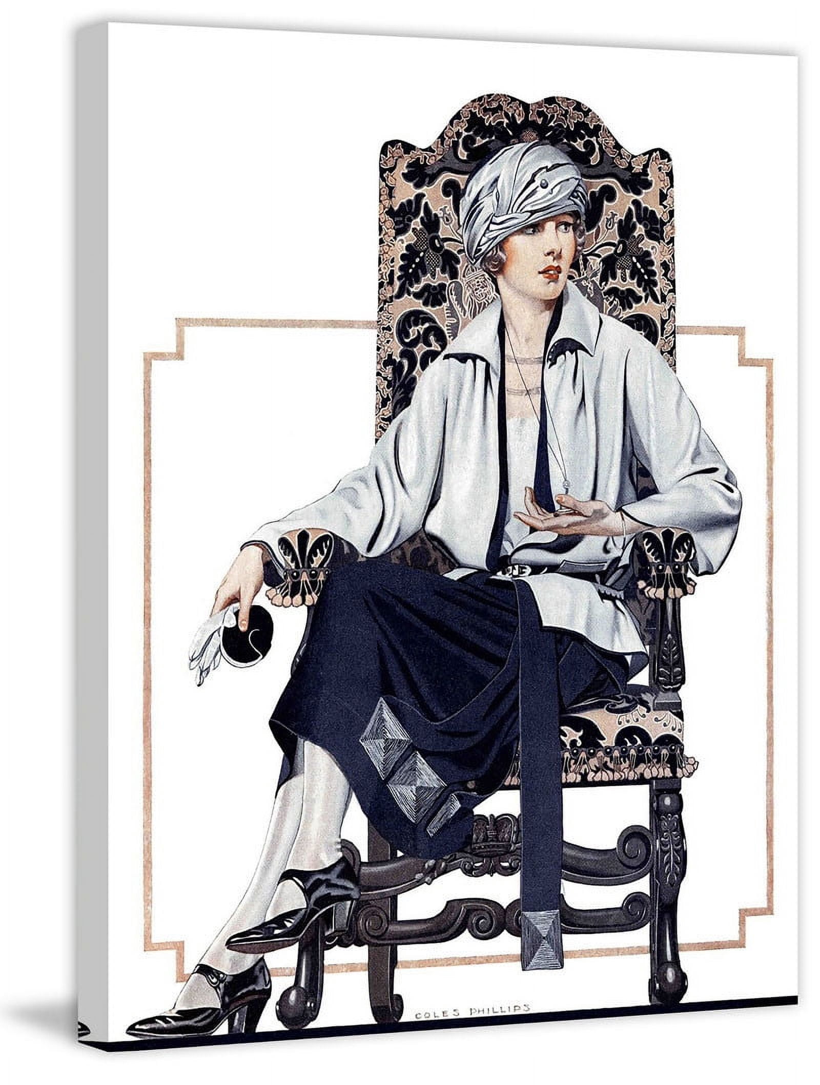 Marmont Hill "Seated Woman" by Coles Phillips Painting Print on Canvas