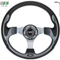 thumbnail image 3 of 10L0L Golf Cart Steering Wheel Fits EZGO TXT RXV,Club Car DS Precedent,Yamaha G29 Drive and others - Carbon Fiber ( Adapter not Include), 3 of 5