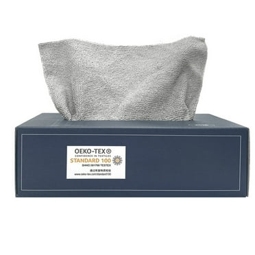 Lint-Free, Reusable Shop Towels for Home, Kitchen & Car, 15-Pack (8.66"x11.8") in a Handy Box High-Quality Microfiber Cleaning Cloths
