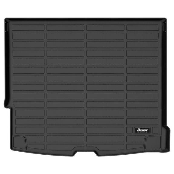 Ikon Motorsports TPE Thermo Plastic Elastomer All Weather Heavy Duty Waterproof Rear Trunk Tray Cargo Liner Mats For 2018-2025 Volvo XC60