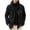 Black, variant on IROINNID Cardigan for Men Leisure Solid Turndown Hooded coat Multi-button Coat,Blue