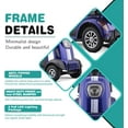 thumbnail image 4 of Arshin 400lbs Heavy Duty Mobility Scooters for Seniors,All Terrain 500W Electric Powered Wheelchair Device for Travel,Handicap Scooter,Bariatric Mobility Scooter(Blue), 4 of 10