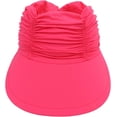 thumbnail image 2 of Womens Visor Sun Hat Wide Brim Cool Adjustable Summer UV Protection Visor Hat for Beach Sport Golf Travel Outdoor, 2 of 7