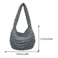thumbnail image 3 of Bolso De Hombro Bolso De Mujer 2023 Plisado Hobo Bag Soft Quilted Puff Girls Purse (Azul), 3 of 8
