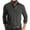 Gray, variant on Men's Long Sleeve Shirt - Solid Color Retro Button Down with Soft Brushed Fabric, Wrinkle-Resistant Casual Top for Office, Date Night and Everyday Stylish Wear
