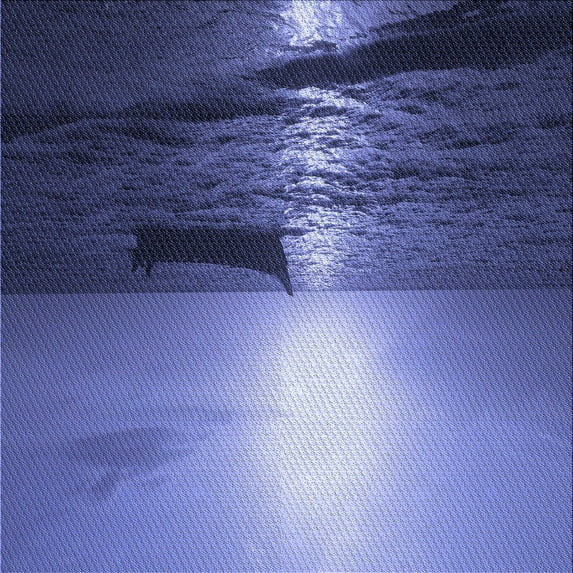 Ahgly Company Machine Washable Indoor Square Transitional Sky Blue Area Rugs, 4' Square