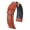 Golden Brown Band / Gold Upper Stitching, variant on Hirsch Grand Duke Leather Watch Strap - Golden Brown - L - 22mm / 20mm - Shiny Silver Buckle - Water Resistant Embossed Calf Leather Band