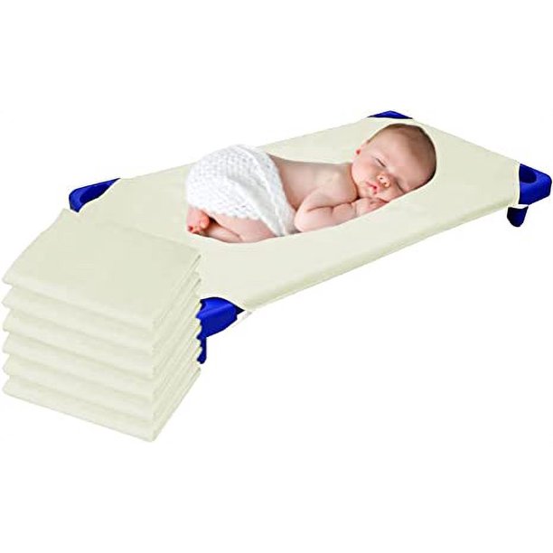 Lukeville Luxury Linen Cot Sheets for Toddler and Preschool Daycare