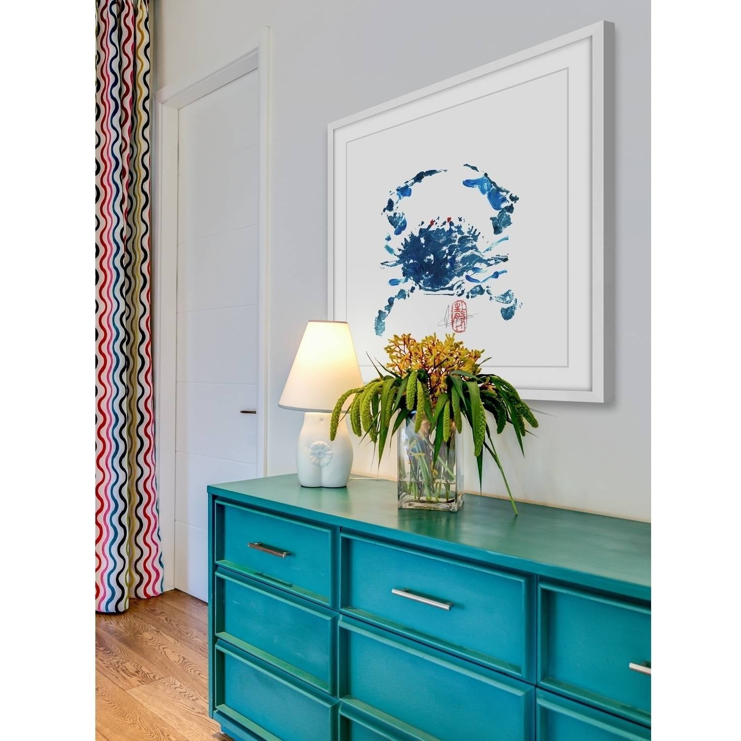 "Blue Crab" Framed Painting Print