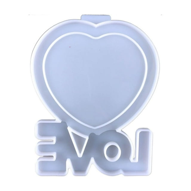 Epoxy Resin Mold Jewelry Ornaments Love Rectangle Photo Frame Silicone Mold Jewelry Making Accessories ,Upgraded Material