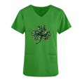 thumbnail image 3 of St Patricks Day Clothes for Women, Lace Tops For Women Dressy Womens Graphic T Shirts Spring Clothes For Women 2025 Oversize Shirt Women Ladies White Blouse Plus Size Womens Blouses, 3 of 4
