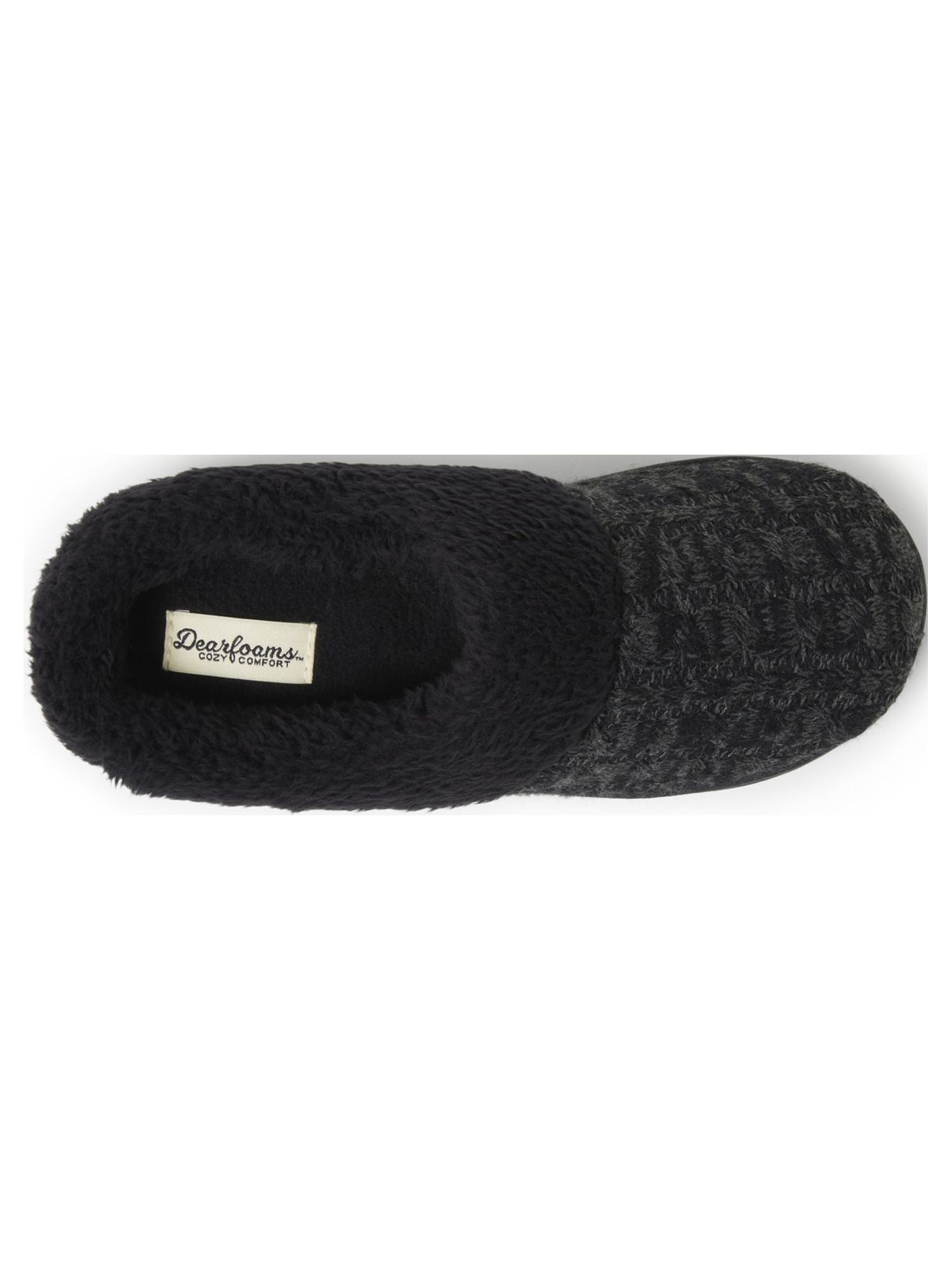 Dearfoams Cozy Comfort Women's Cable Knit Clog Slippers