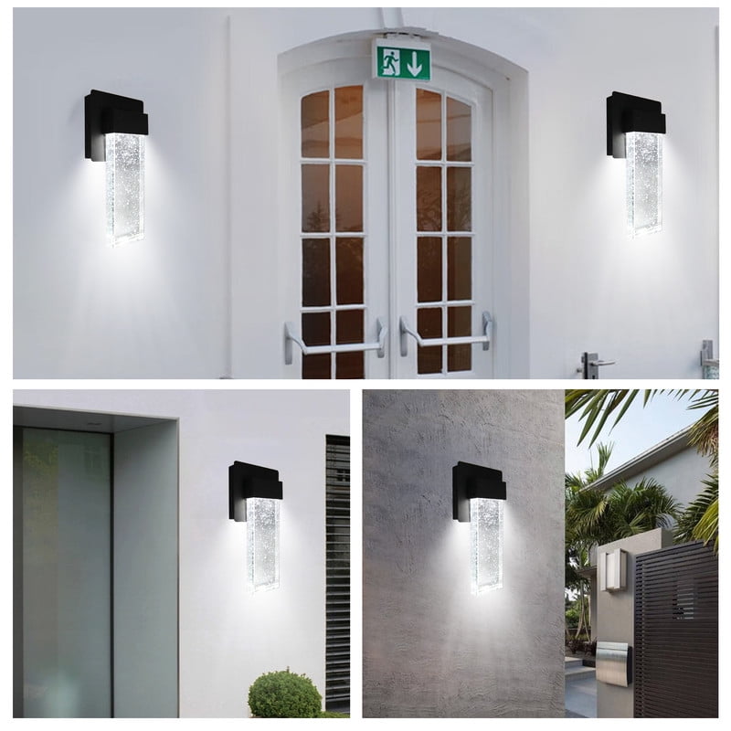 Lucere 9.6'' Outdoor Wall Light Waterproof Porch Lamp, Exterior Wall Lantern Sconce, 3000K Warm White, Perfect For Farm, Patio, Balcony, Front Door, Entryway, Or Corridor