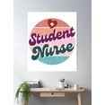 thumbnail image 2 of Student Nurses | Nursing School | Retro Design | Nursing Student Poster Wall Art, Modern Wall Decor, 12x18 UNFRAMED, 2 of 3
