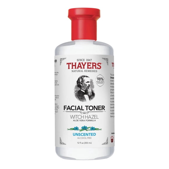 THAYERS Tonique Visage Non Parfumé Sans alcool formule à l'hamamélis et à l'aloès 355ml