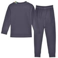thumbnail image 2 of FORMRS Long Sleeve Top and Pants Pajama Set for Niños 2-Piece Sleepwear, Sizes 18M-8Y, Purple UFO, 2 of 6