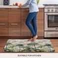 thumbnail image 6 of Summer Tropical Leaves Door Mat Indoor Outdoor, Green Palm Trees Botanical Non Slip Welcome Mat with Rubber Backing, Absorbent Fabric Front Door Mats Entryway Rug for Home Patio Entrance 20"x31.5", 6 of 8