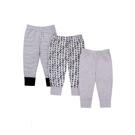 Girls 3 Piece Pant - Knits Pants, 3-pack (Baby Boys or Baby Girls Unisex)