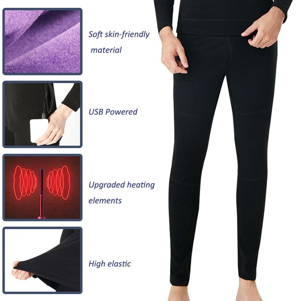 Yeacher Heated Pants Washable USB Charging Electric Thermal