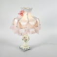 thumbnail image 6 of Soft Glow Princess Lamp, 12.2x21.25in Pink Fabric Shade, Corrosion-Resistant Resin Body, E26 Bulb Compatible, 53.8-161.5ft² for Living/Bedroom, 6 of 20