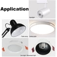 thumbnail image 3 of Kiven Fabric Led Light Cover,Light Blocking Stickers, 6.3in in Dia, Brown Fabric Ceiling Light Filters, 3 of 6