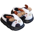 thumbnail image 5 of Wdgfv Kids Girls Cow Slippers Cute and Cozy | Funny House Slippers,Soft Warm Plush 10.5, 5 of 9