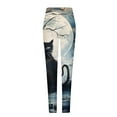 thumbnail image 5 of DDAPJ pyju Halloween Black Cat Leggings for Women Novelty Holiday Party Tights High Waisted Stretch Yoga Running Pants Buttery Soft Ankle Length Leggings White M, 5 of 6