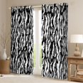 thumbnail image 2 of Erosebridal Geometric Camo Black Out Curtains For Adults Boys Girls,Black White Camouflage Curtains Pack of 2 (42x63 Each) For Teens, 2 of 6