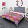 thumbnail image 1 of Designart Ensemble de Housse de Couette à Motifs 'Patchwork Ethnique Multicolore', 1 of 5