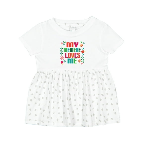 Inktastic My Memere Loves Me Girls Girls Baby Dress