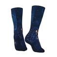 thumbnail image 5 of Uemuo Beautiful New Year 2024 Pattern Women's Crew Socks, Soft Durable Breathable Moisture-Wicking with Odor Control Cotton socks, 5 of 9