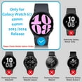 thumbnail image 3 of 2WIN2BUY Hard PC Case with Screen Protector for Samsung Galaxy Watch 6 40mm,Scratch Resistant Cover with Tempered Glass for Galaxy Watch 6,Black, 3 of 12
