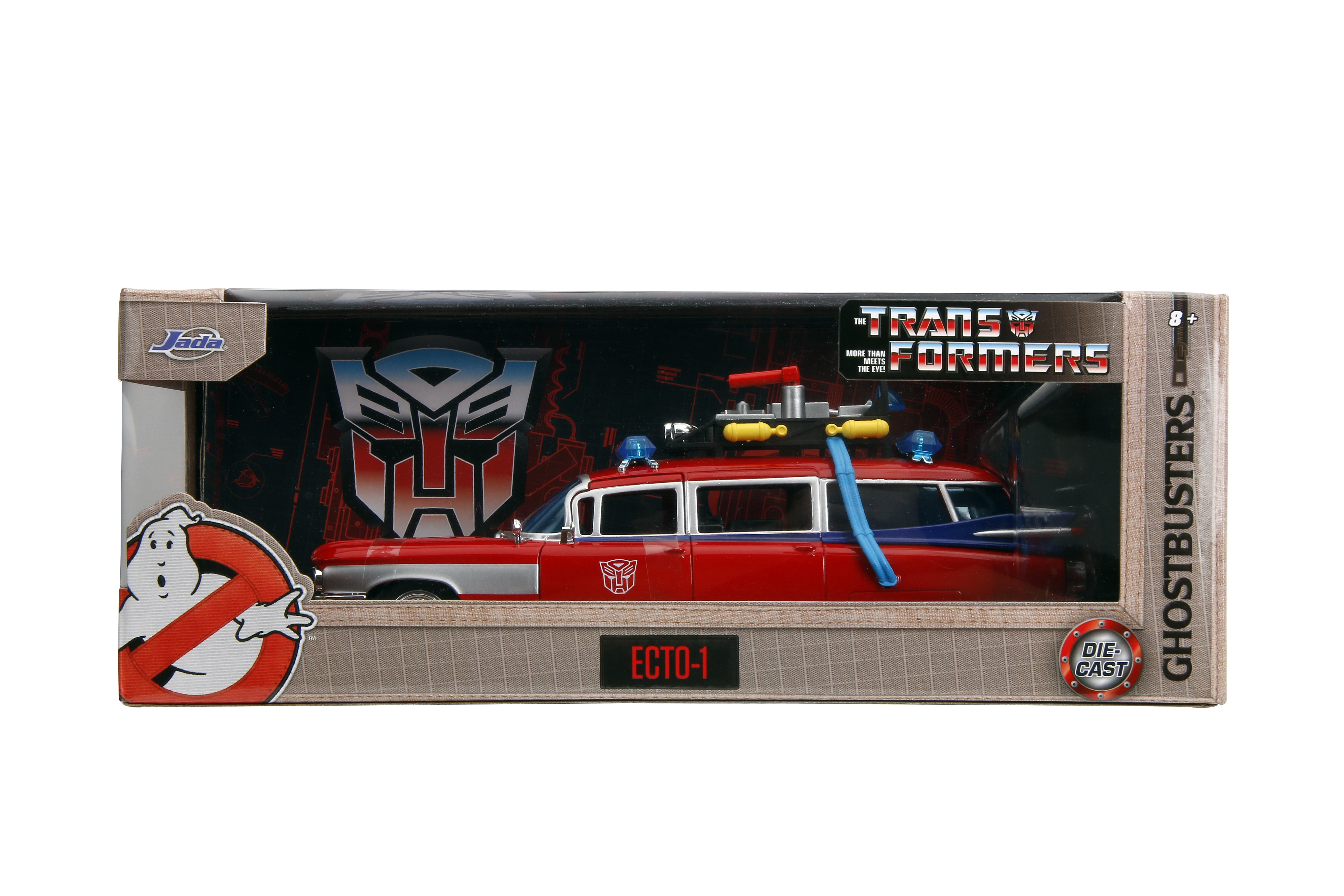 Jada Ghostbusters Ecto-1 Mashup Optimus Prime G1 Graphics Die-Cast