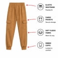 thumbnail image 4 of Quad Seven Boys Sweatpants Soft Active Fleece Cargo and Basic Jogger Pants with Pockets 4 Pack, 4 of 6