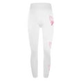 thumbnail image 4 of Breast Cancer Pants for Women Awareness Pink Ribbon Print Slim Trousers High Waist Workout Tights Yoga Leggings,White 1,2XL, 4 of 5