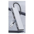 thumbnail image 3 of Hub USB avec Fonction de Stockage de Disque Boîtier SSD M.2 SATA NVME Type C vers Station d'Accueil Compatible, 1 * Hub Multifonctionnel, Argent, 3 of 6