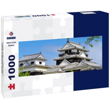 A castle tower of Matsuyama Castle in Matsuyama City, Ehime Prefecture, Japan 1000pc Panoramic Puzzle
