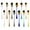 Ellipse Style 6 color, variant on Colorful Long Handle Spoon, MDEALY 12 Pcs Stainless Steel Ellipse Style 7.5" & Round Style 7" Coffee Ice Cream Spoon Cocktail Mixing Silverware Spoon