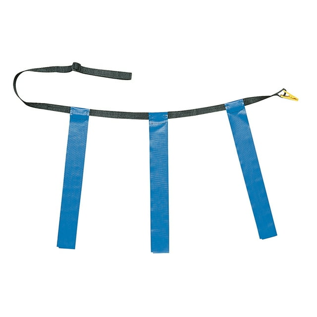 Triple Flag Football Set, Adult Size, Blue, 32"-39", 12 Per Pack