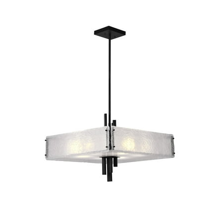 

10 Light Chandelier with Black Finish