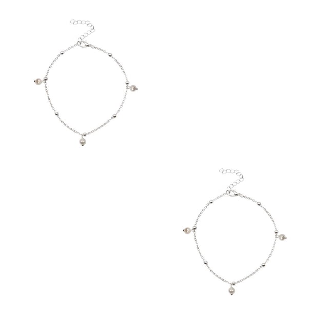 Guardurnaity Tobilleras para niñas, pulseras, joyas, adornos, cadenas para pies para decoración de vestidos Type5 NO5