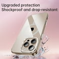thumbnail image 3 of Allytechgroup Case for iPhone 16 Pro with Camera Lens Kickstand, [Compatible with MagSafe] Glitter Diamond Rhinestone Shockproof Protective Cellphone Case for Women Girls, Clear, 3 of 7