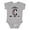 AC-Heather Grey, variant on Letter C Monogram Tribal Arrow Girls Baby Bodysuit