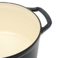 thumbnail image 3 of Kenmore Oak Park 5Qt Cast Iron Dutch Oven Casserole With Lid With Metallic Enamel - Blue, 3 of 8