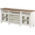 thumbnail image 6 of Antique White Buffet Cabinet with 4 Glass Doors, Large Coffee Bar Tables with 9 Storages, 70 inch, 6 of 7