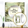 thumbnail image 3 of Designart "Palm Beach Paradise" 0 Square Mirror For Wall Decor - Large Green Square Printed Wall Mirror Art - Square Tropical Mirror - Wall Mounted Square Large Mirror, 3 of 5