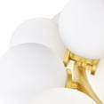 thumbnail image 4 of CWI Lighting Arya 45 Light Contemporary Metal Chandelier in Satin Gold, 4 of 5