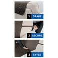 thumbnail image 6 of Mainstays 3-Piece Quilted Plush Sofa Pet Cover Multipurpose Furniture Protector, Chocolate, 6 of 9