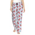 thumbnail image 1 of Balery Cartoon Lobsters 1 Pantalones de pijama para mujer, pijamas ultraligeros, pantalones de estar por casa-Large, 1 of 6